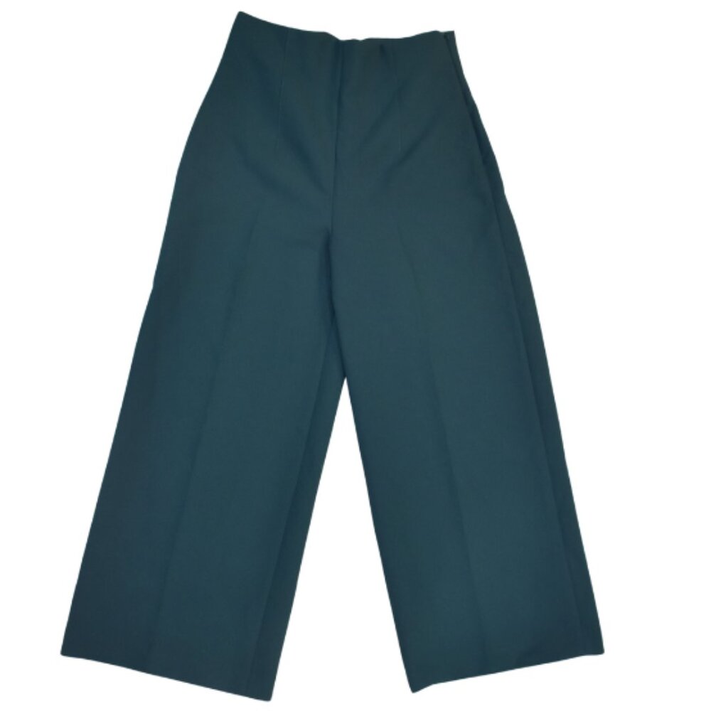 Zara Teal Wide-Leg Trousers